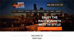 Desktop Screenshot of partybusseattle.com
