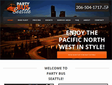 Tablet Screenshot of partybusseattle.com
